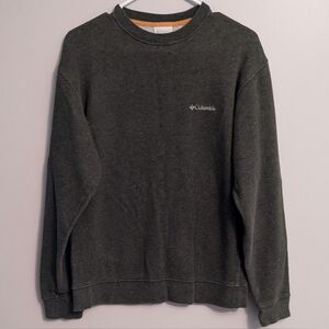 Columbia Mens Dark Green Crewneck Sweatshirt Outdoor Cozy Pullover - Small